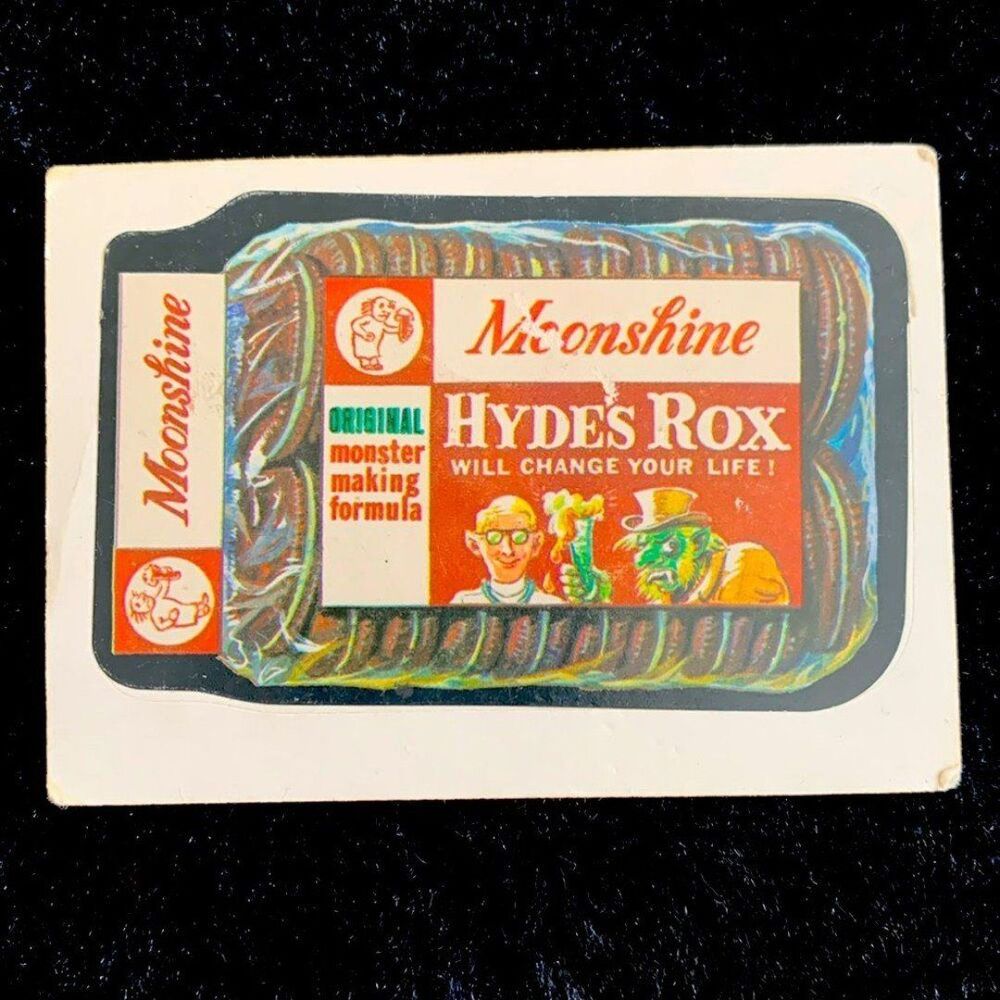 1979 Topps - Wacky Packages - #38 Hydes Rox Advertising Sticker Series
